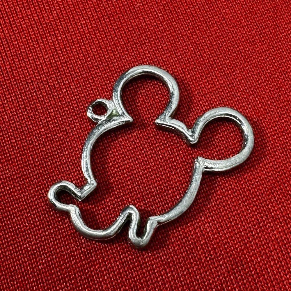 Mickey Mouse Outlined Silver tone Charm Pendant‎